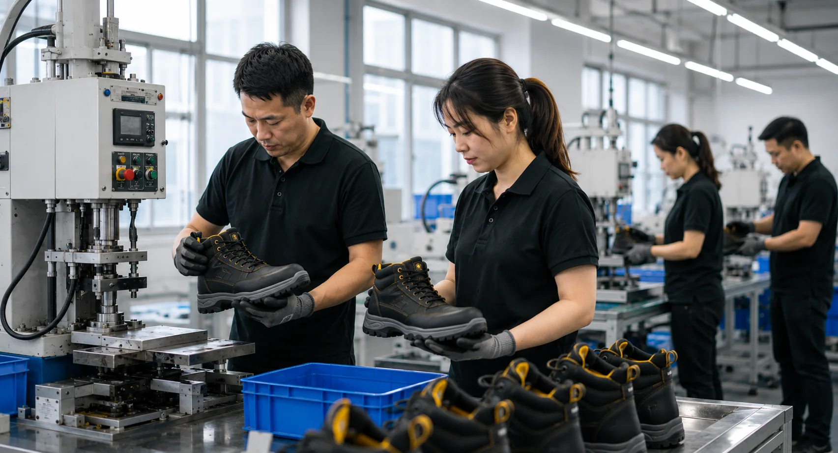 Professional safety footwear production facility
